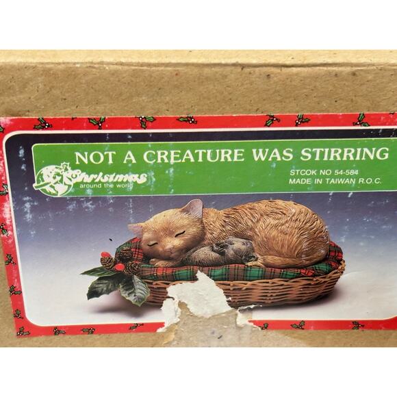 House of Lloyd Not a Creature was Stirring Cat Mouse Christmas Around the World - Picture 5 of 8